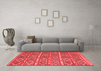 Machine Washable Oriental Red Traditional Rug, wshcon806red