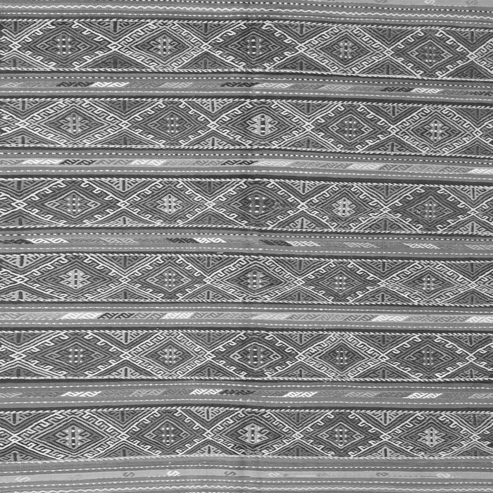 Round Machine Washable Oriental Gray Traditional Rug, wshcon806gry