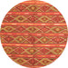 Machine Washable Oriental Orange Traditional Area Rugs, wshcon806org