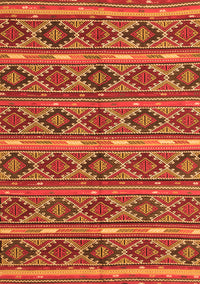 Oriental Orange Traditional Rug, con807org