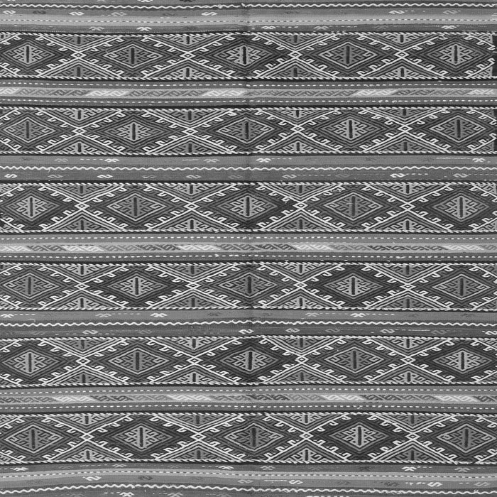 Round Machine Washable Oriental Gray Traditional Rug, wshcon807gry