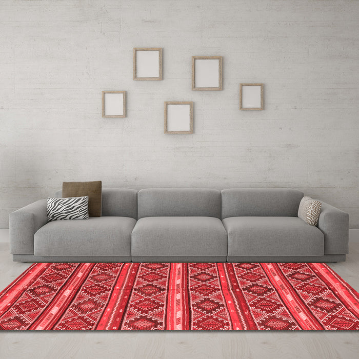 Traditional Red Washable Rugs
