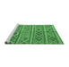 Sideview of Machine Washable Oriental Emerald Green Traditional Area Rugs, wshcon808emgrn