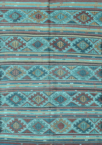 Oriental Light Blue Traditional Rug, con808lblu