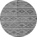 Square Oriental Gray Traditional Rug, con808gry