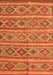 Serging Thickness of Machine Washable Oriental Orange Traditional Area Rugs, wshcon808org