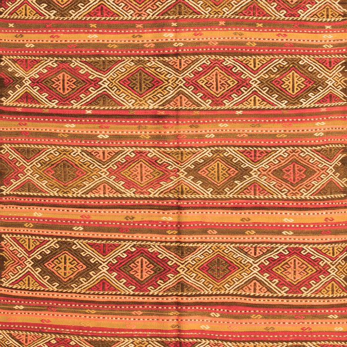 Serging Thickness of Machine Washable Oriental Orange Traditional Area Rugs, wshcon808org