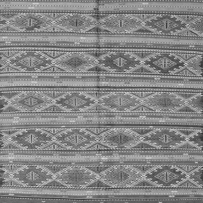 Round Machine Washable Oriental Gray Traditional Rug, wshcon808gry