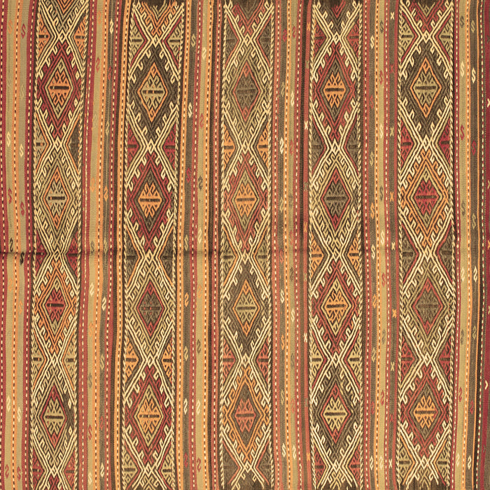 Square Oriental Brown Traditional Rug, con808brn