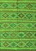 Serging Thickness of Machine Washable Oriental Green Traditional Area Rugs, wshcon808grn