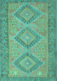 Oriental Turquoise Traditional Rug, con809turq