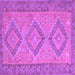 Square Oriental Purple Traditional Rug, con809pur