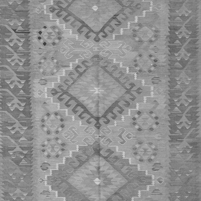 Serging Thickness of Machine Washable Oriental Gray Traditional Rug, wshcon809gry