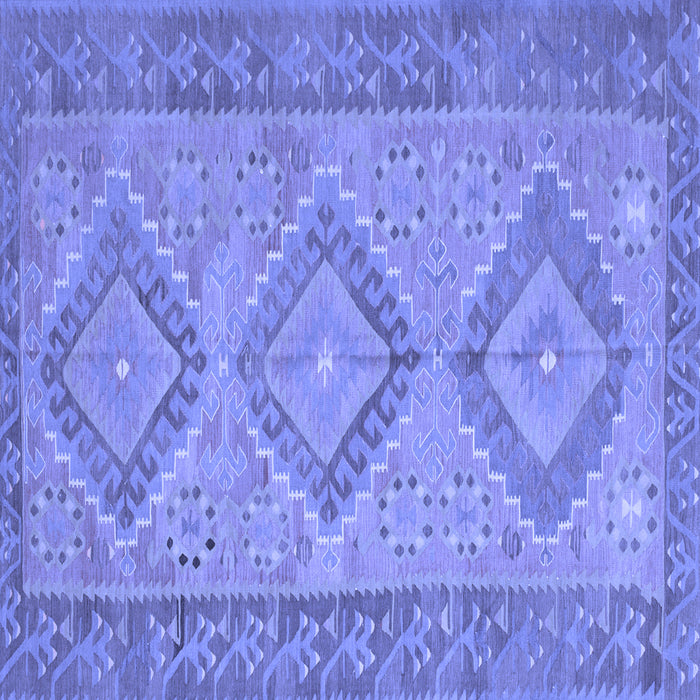 Square Oriental Blue Traditional Rug, con809blu