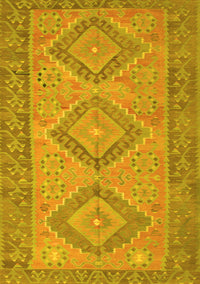 Oriental Yellow Traditional Rug, con809yw