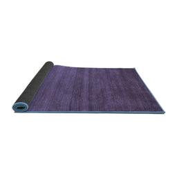 Sideview of Abstract Blue Contemporary Rug, con80blu