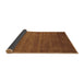 Sideview of Abstract Brown Contemporary Rug, con80brn