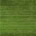 Serging Thickness of Abstract Green Contemporary Rug, con80grn