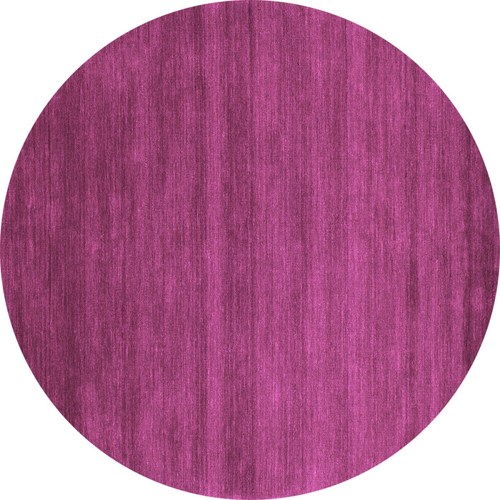 Round Abstract Purple Contemporary Rug, con80pur