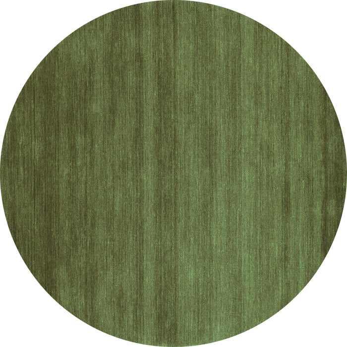 Round Machine Washable Abstract Turquoise Contemporary Area Rugs, wshcon80turq