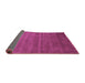 Sideview of Abstract Purple Contemporary Rug, con80pur