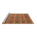 Sideview of Machine Washable Oriental Brown Traditional Rug, wshcon810brn