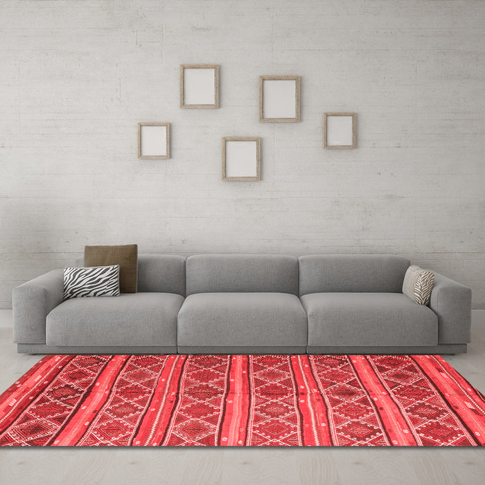 Traditional Red Washable Rugs