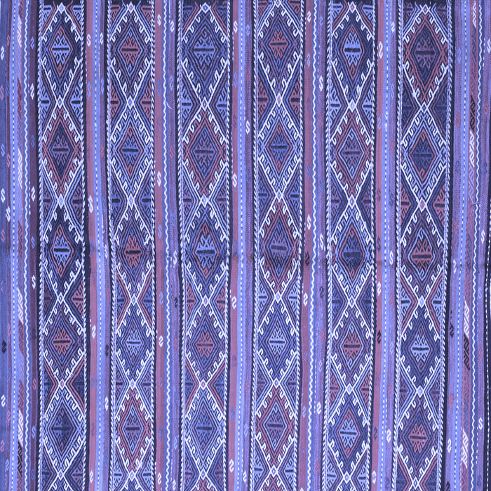 Square Oriental Blue Traditional Rug, con810blu