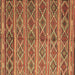 Square Machine Washable Oriental Brown Traditional Rug, wshcon810brn