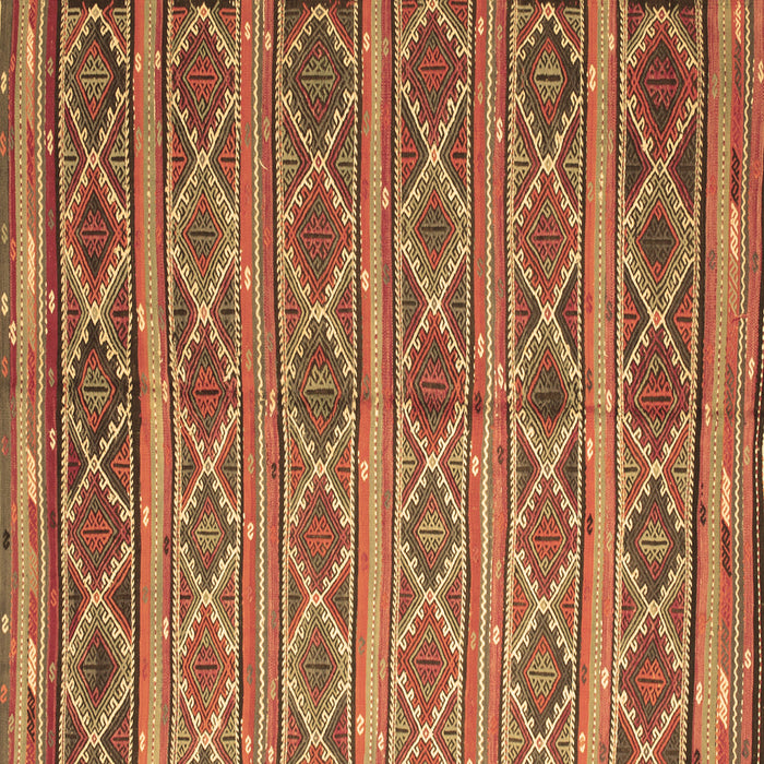 Square Oriental Brown Traditional Rug, con810brn