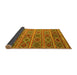 Sideview of Oriental Yellow Traditional Rug, con810yw