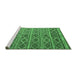 Sideview of Machine Washable Oriental Emerald Green Traditional Area Rugs, wshcon810emgrn