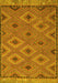 Machine Washable Oriental Yellow Traditional Rug, wshcon811yw