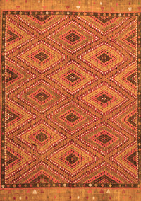 Oriental Orange Traditional Rug, con811org