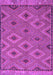 Machine Washable Oriental Purple Traditional Area Rugs, wshcon811pur