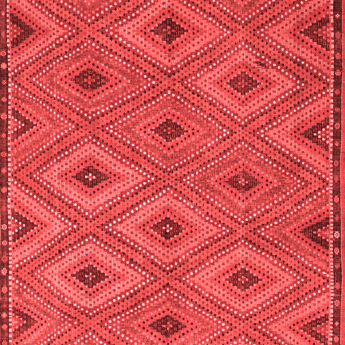 Machine Washable Oriental Red Traditional Rug, wshcon811red