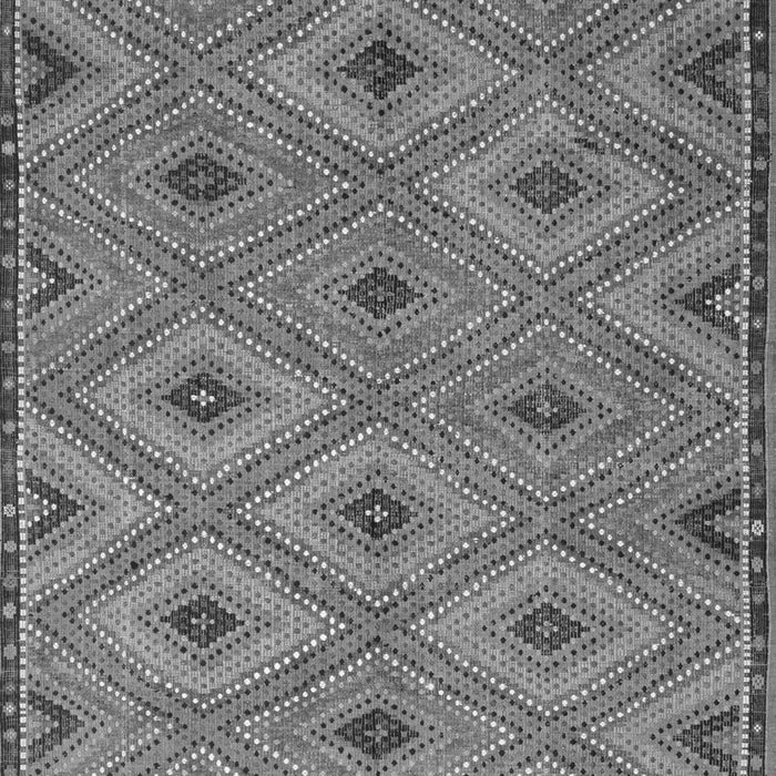 Serging Thickness of Machine Washable Oriental Gray Traditional Rug, wshcon811gry