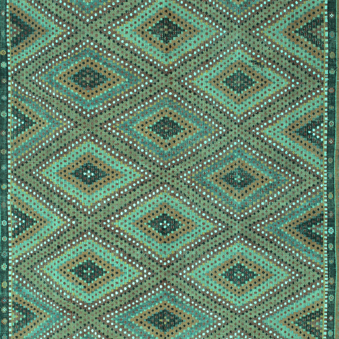 Oriental Turquoise Traditional Rug, con811turq