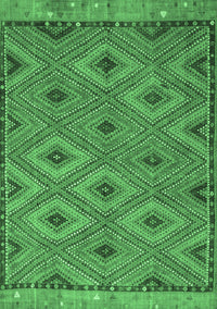 Oriental Emerald Green Traditional Rug, con811emgrn