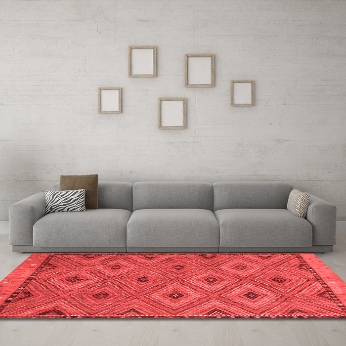 Traditional Red Washable Rugs