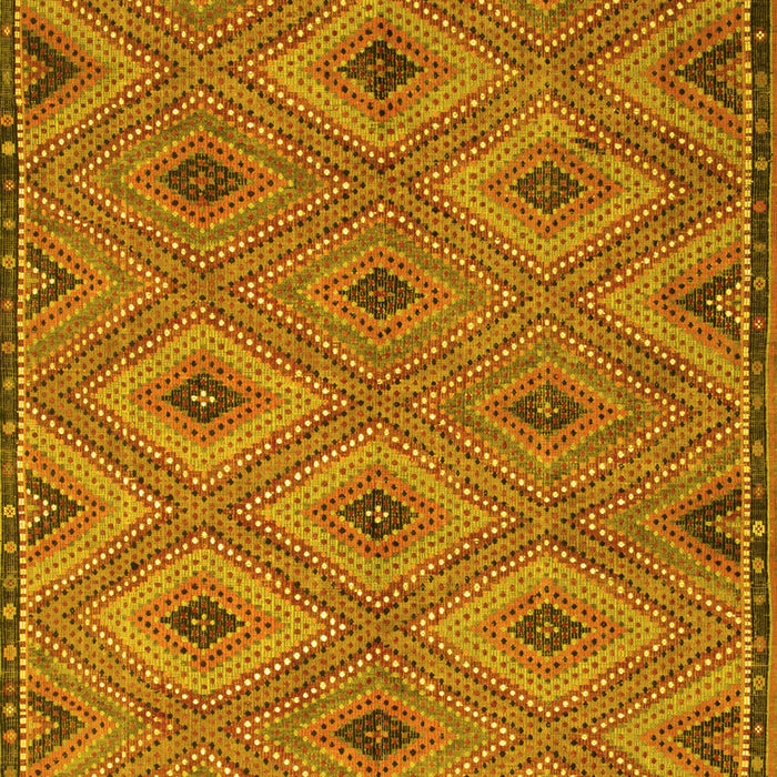 Oriental Yellow Traditional Rug, con811yw