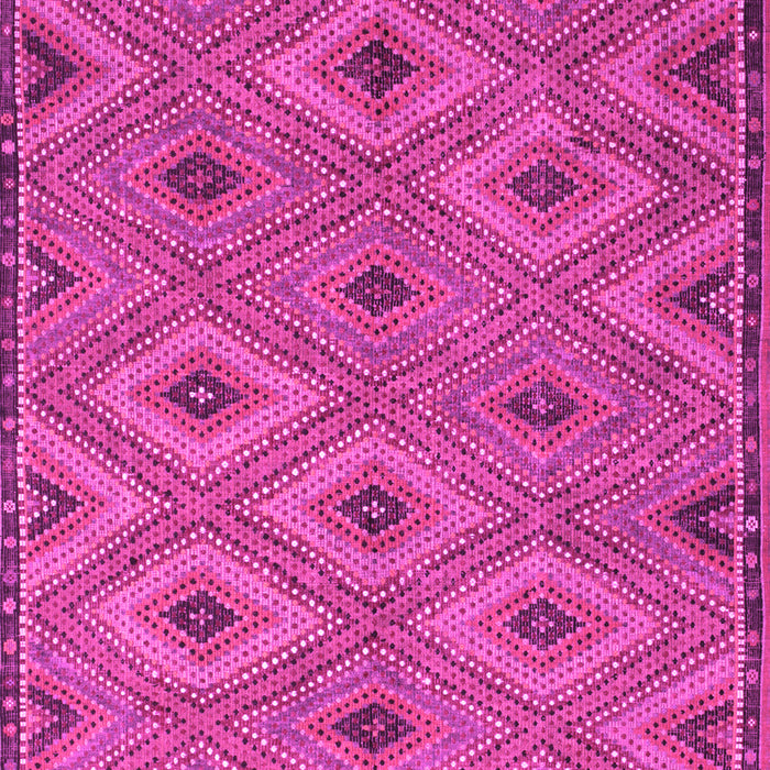 Machine Washable Oriental Pink Traditional Rug, wshcon811pnk