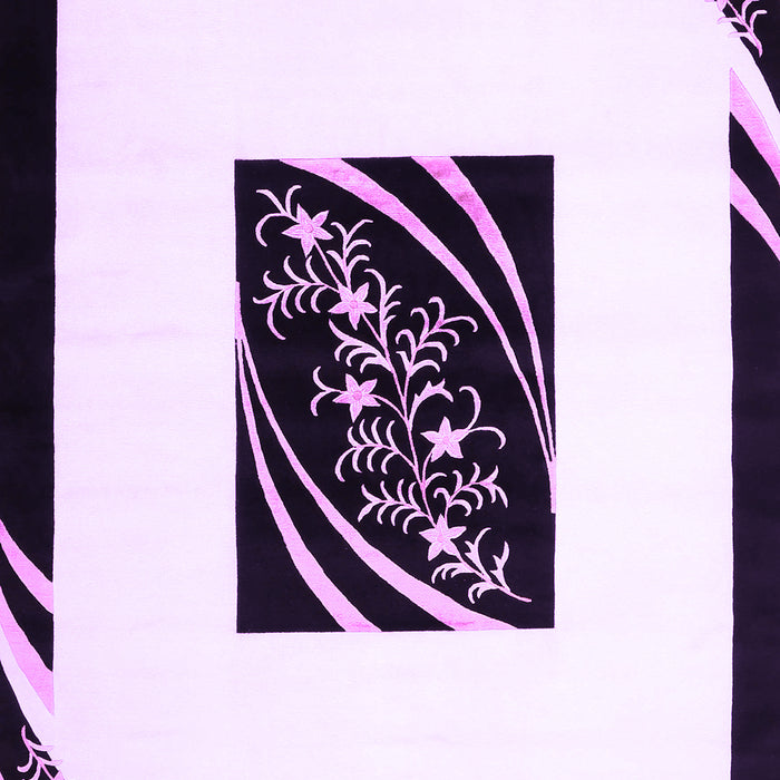 Abstract Purple Contemporary Rug, con812pur