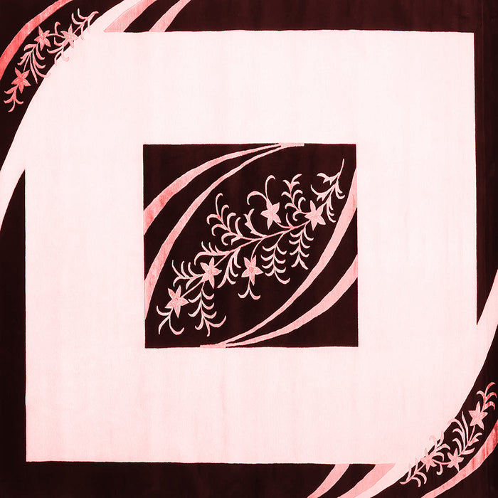 Abstract Red Contemporary Rug, con812red