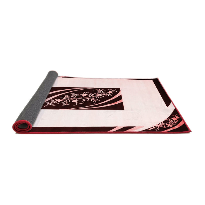 Abstract Red Contemporary Area Rugs