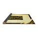 Sideview of Abstract Yellow Contemporary Rug, con812yw