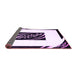 Sideview of Abstract Purple Contemporary Rug, con812pur