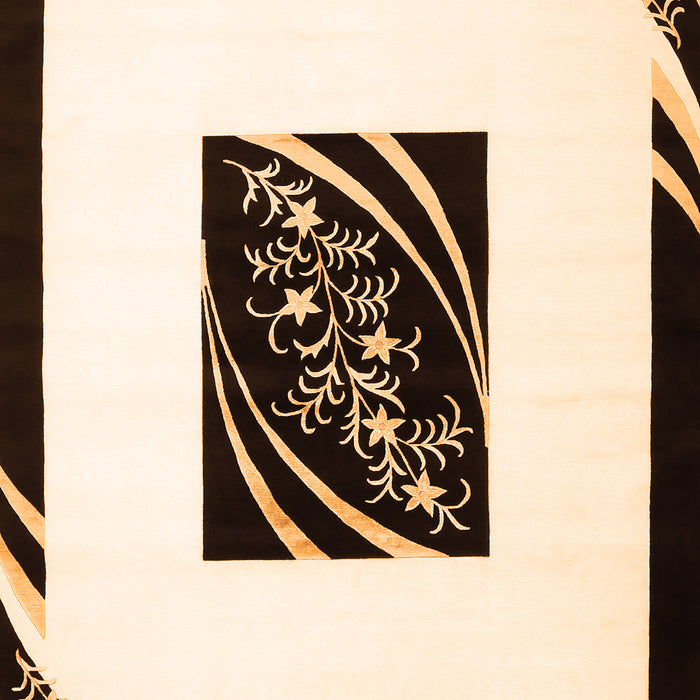 Serging Thickness of Machine Washable Abstract Orange Contemporary Area Rugs, wshcon812org