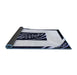 Sideview of Abstract Blue Contemporary Rug, con812blu