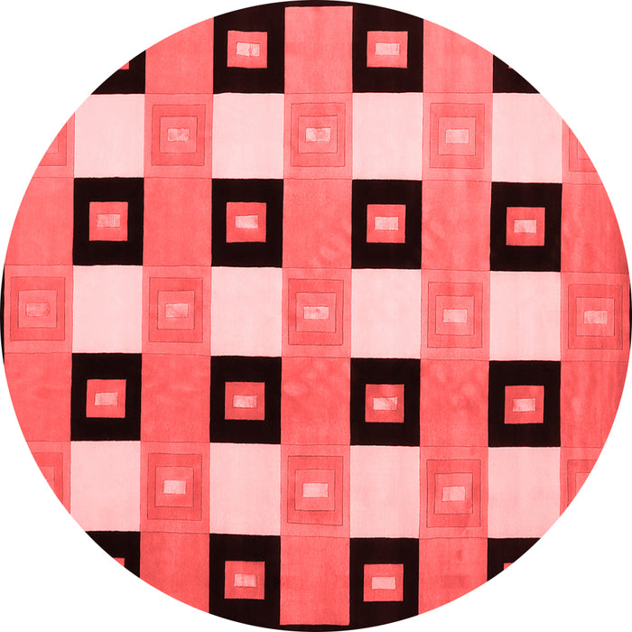 Checkered Red Modern Rug, con813red